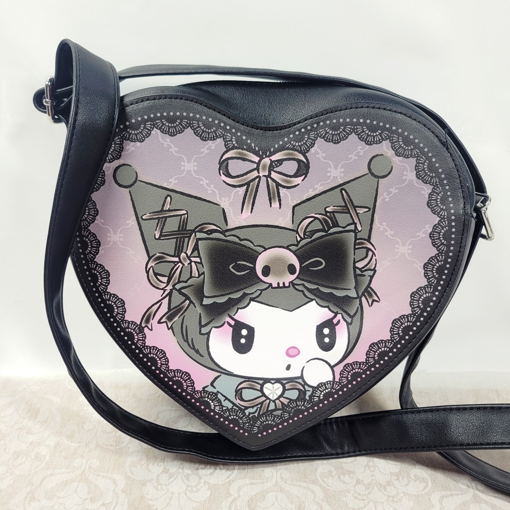 Loungefly Lolita Kuromi Heart Crossbody Bag NWOT Authentic